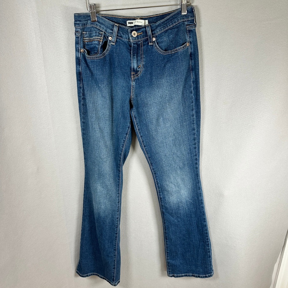 Levi's 515 Bootcut Jeans Women 4M W27 L32 Blue Mid Rise Stretch Denim
